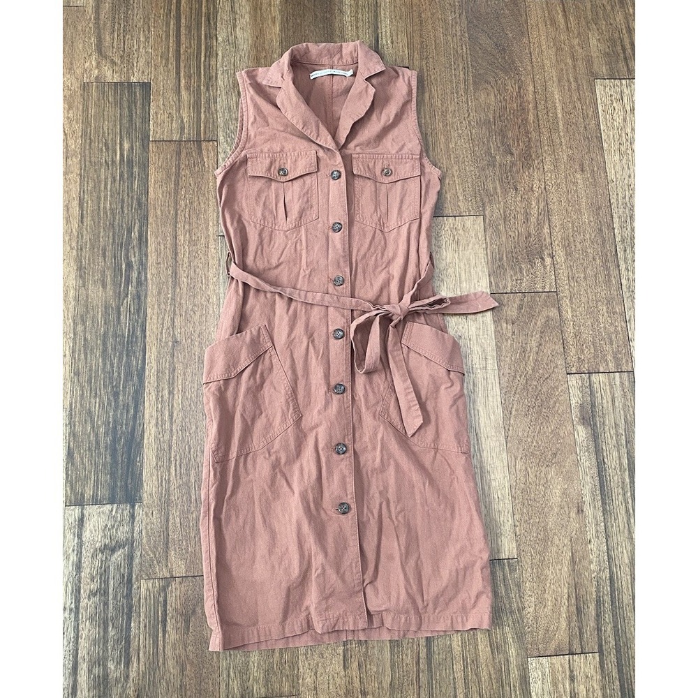 Shades of Grey By Micah Cohen Burnt Orange Summer Dress Size XS